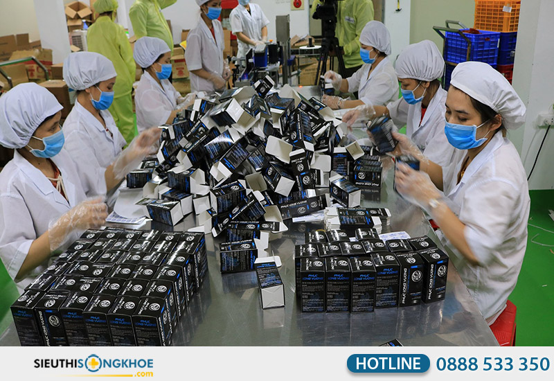 quy trình sản xuất viên uống phục long vương
