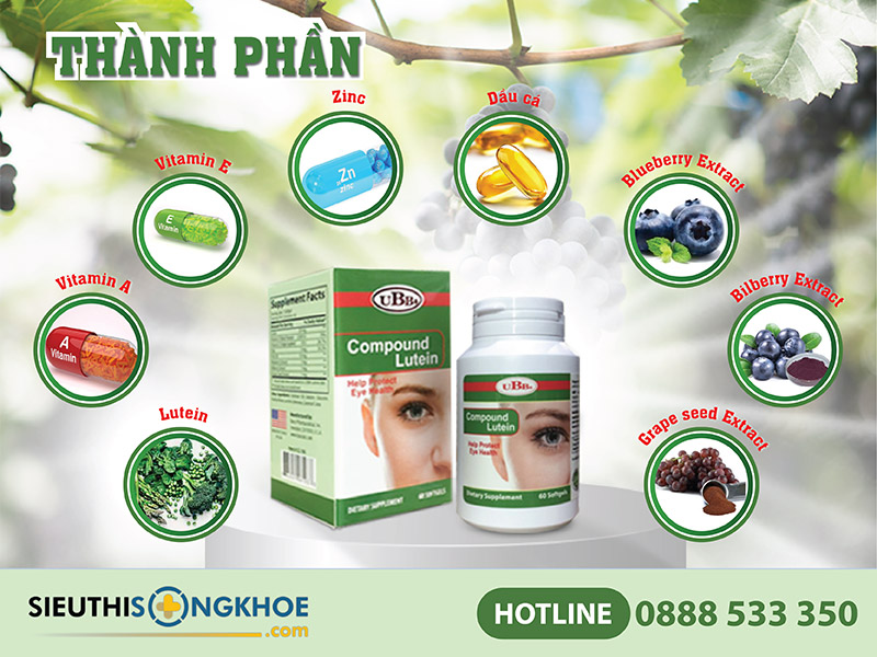 thành phần của viên uống ubb compound lutein
