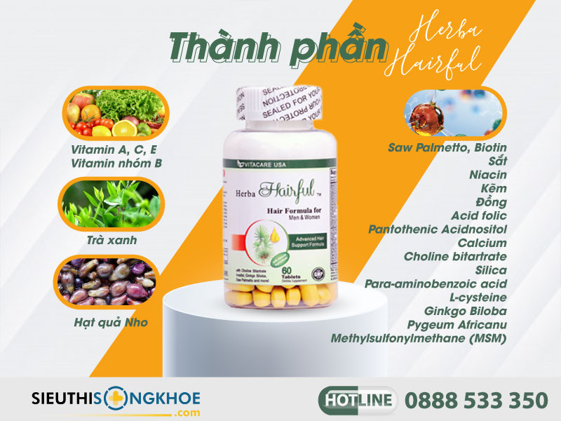 thành phần viên uống herba hairful