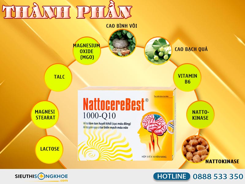 thành phần viên uống bổ não trợ tim nattocerebest