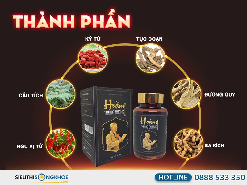 thành phần viên uống hoàng thống dương