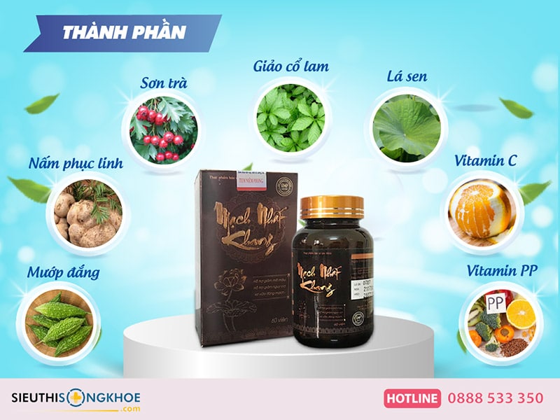 thành phần viên uống mạch nhất khang