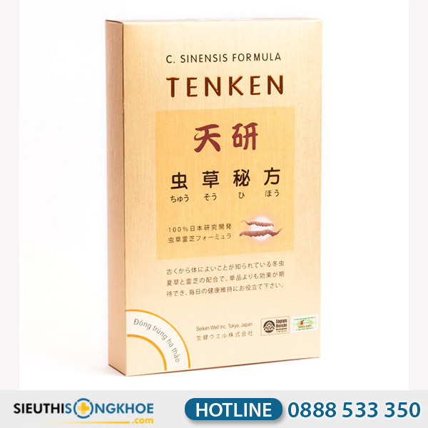 Đông Trùng Hạ Thảo Tenken - Viên Uống Hỗ Trợ Bổ Phổi, Ích Thận