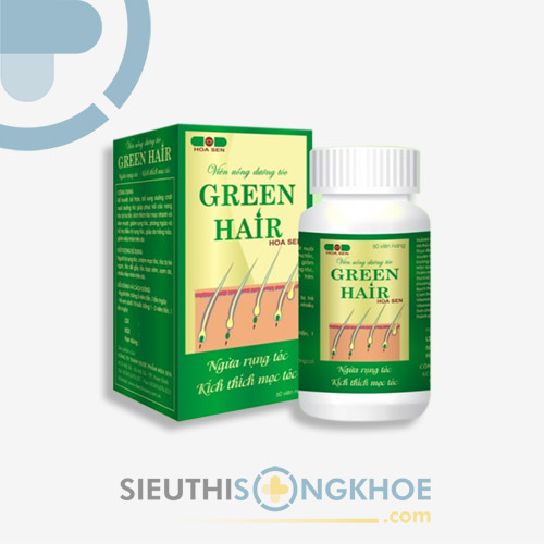 Green Hair - Viên Uống Hỗ Trợ Phục Hồi Tóc Hư Tổn Gãy Rụng