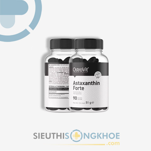 Viên Uống Ostrovit Astaxanthin Forte - Hỗ Trợ Chống Lão Hoá & Làm Đẹp Da