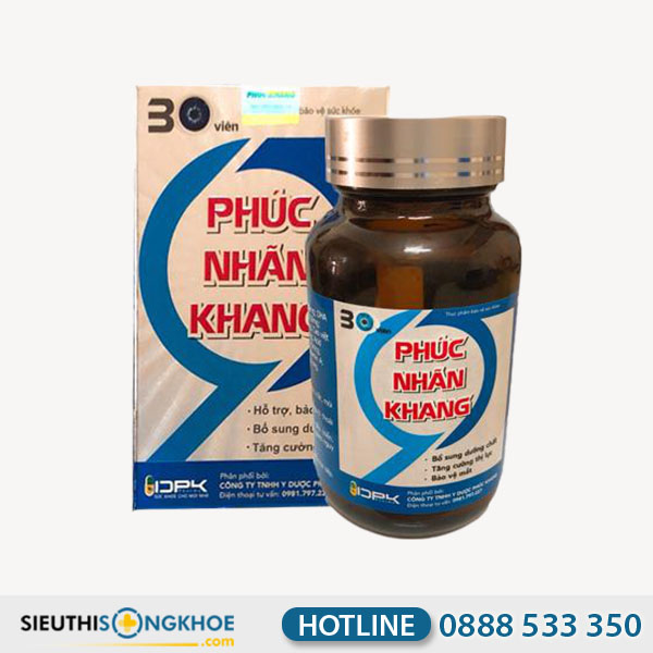 Phúc Nhãn Khang Viên Uống Hỗ Trợ Tăng Cường Thị Lực
