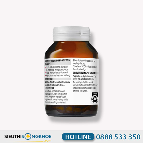 Blackmores Cholesterol Health - Viên Uống Hỗ Trợ Giảm Cholesterol & Mỡ Máu