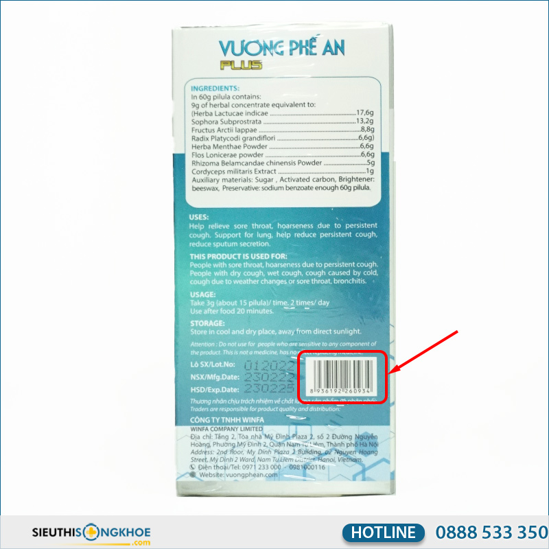 cách nhận biết vương phế an plus