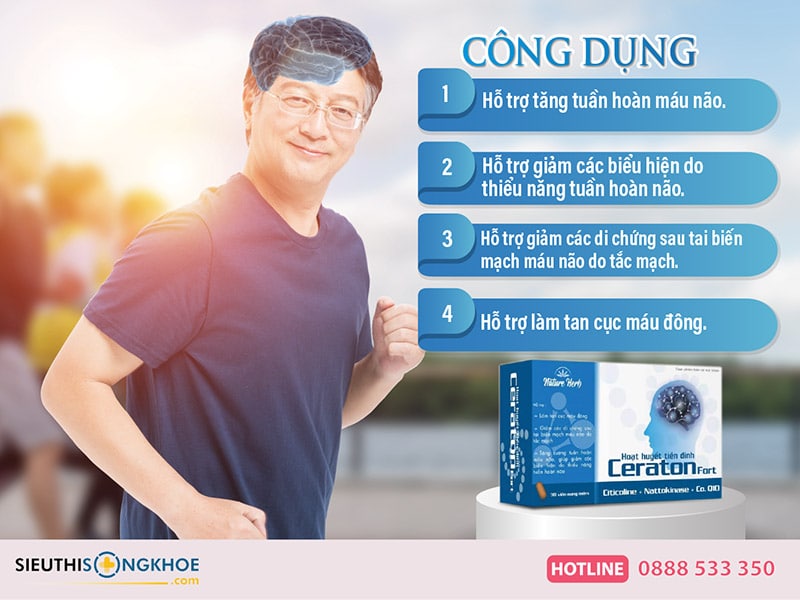 công dụng của hoạt huyết tiền đình ceraton fort