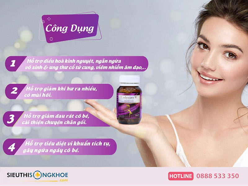 công dụng của ladycare v