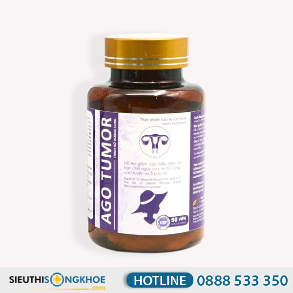 Ago Tumor - Viên Uống Hỗ Trợ Cải Thiện U Xơ Tử Cung & U Xơ Tuyến Vú Ở Phụ Nữ