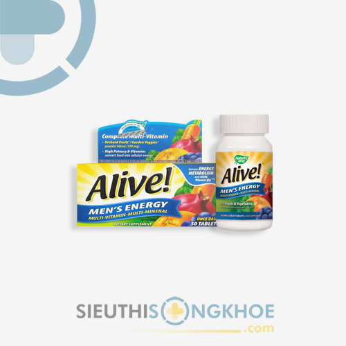 Alive Men's Energy - Viên Uống Hỗ Trợ Thúc Đẩy Sức Đề Kháng & Bảo Vệ Cơ Thể Cho Nam