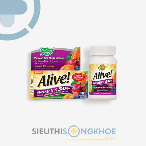 Alive Women's 50+ - Viên Uống Hỗ Trợ Bổ Sung Chất Dinh Dưỡng Cho Phụ Nữ Trên 50