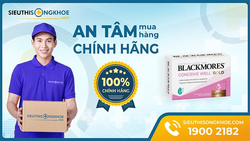 blackmores conceive well gold cách dùng