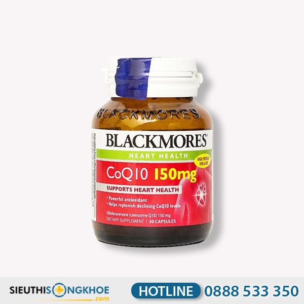 Blackmores Coq10 150mg - Viên Uống Hỗ Trợ Bồi Bổ Tim & Máu Huyết