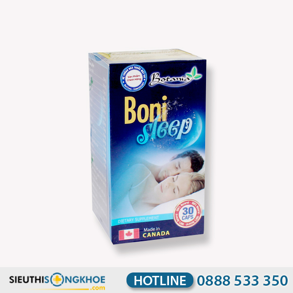 Boni Sleep - Viên Uống Hỗ Trợ Giảm Lo Âu & Điều Hoà Giấc Ngủ Ngon