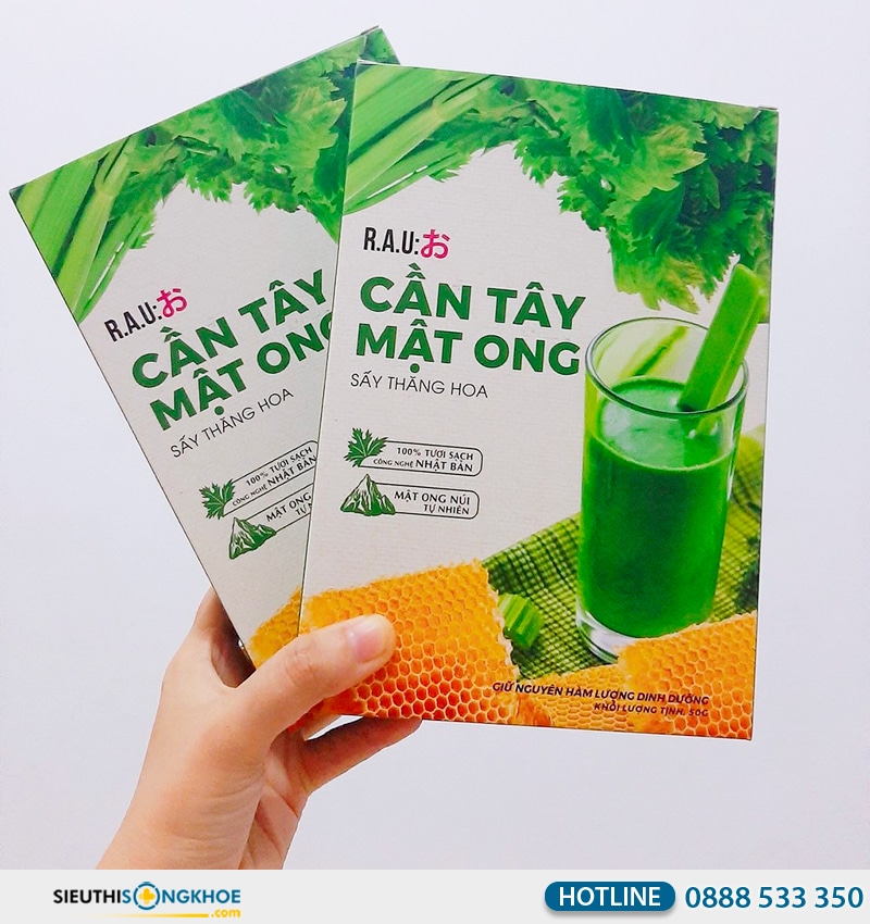 bột cần tây mật ong motree