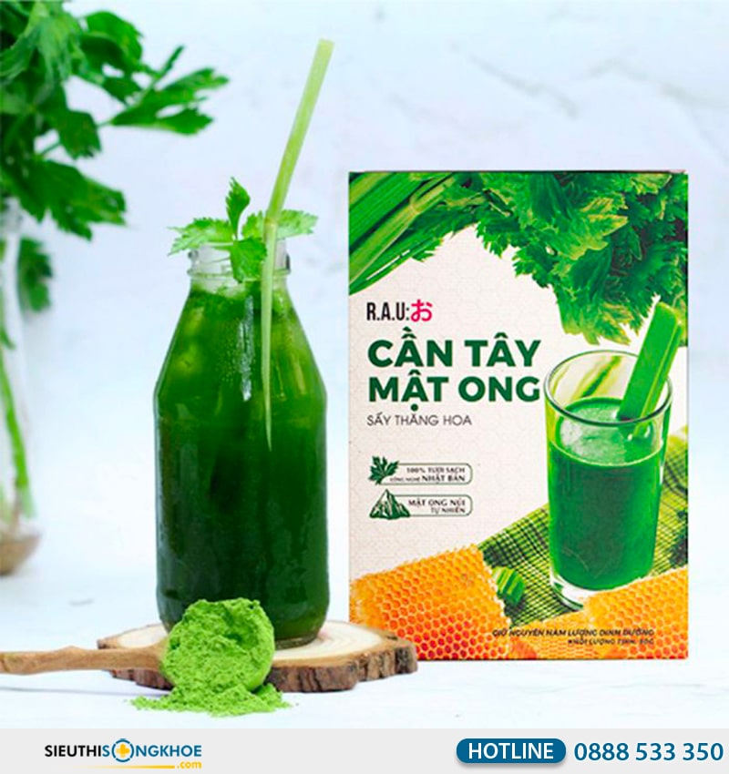 bột cần tây mật ong motree