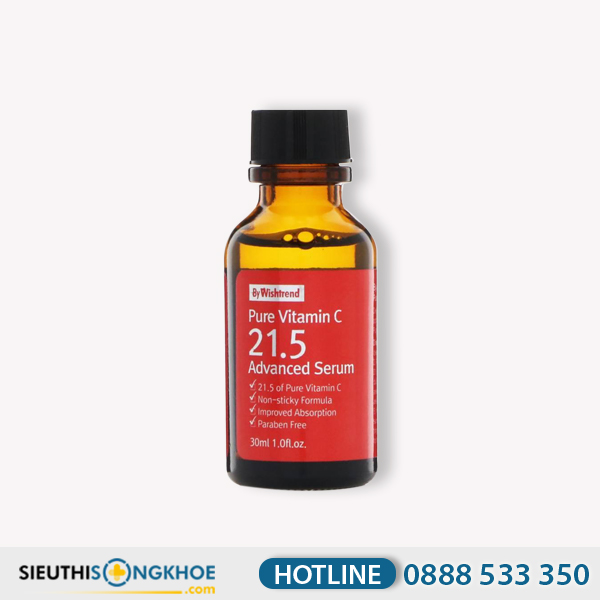 By Wishtrend Pure Vitamin C 21.5 Advanced Serum - Sản Phẩm Hỗ Trợ Điều Trị Thâm Sạm Nám Da