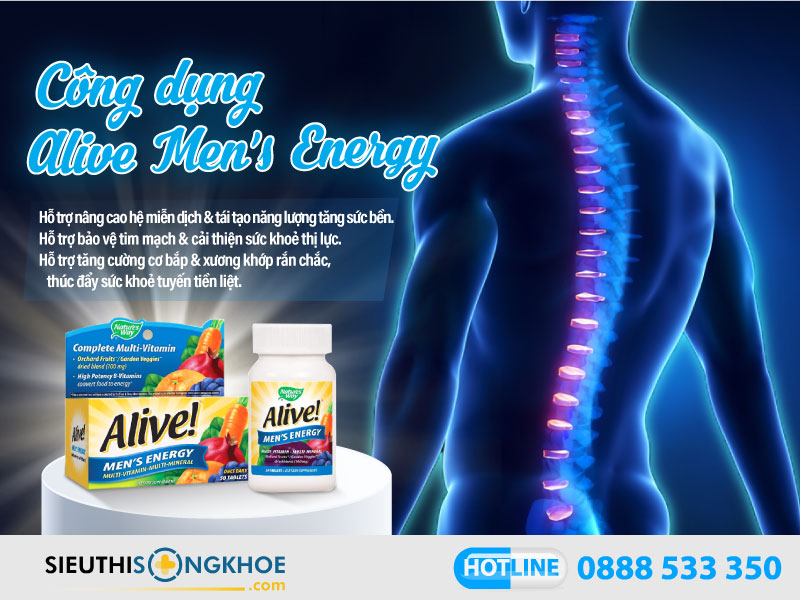 công dụng của alive men's energy