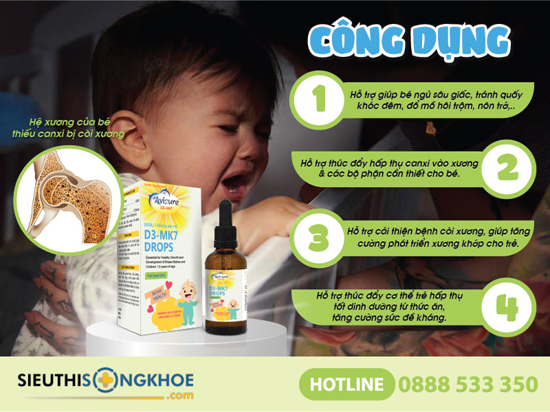 công dụng của avisure d3mk7