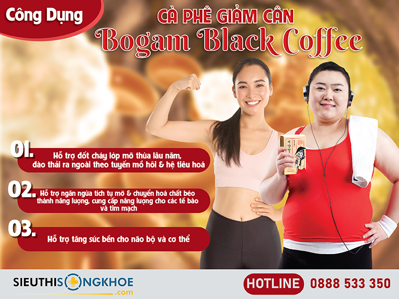 công dụng của bogam black coffee