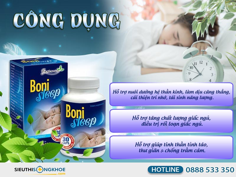 công dụng của boni sleep