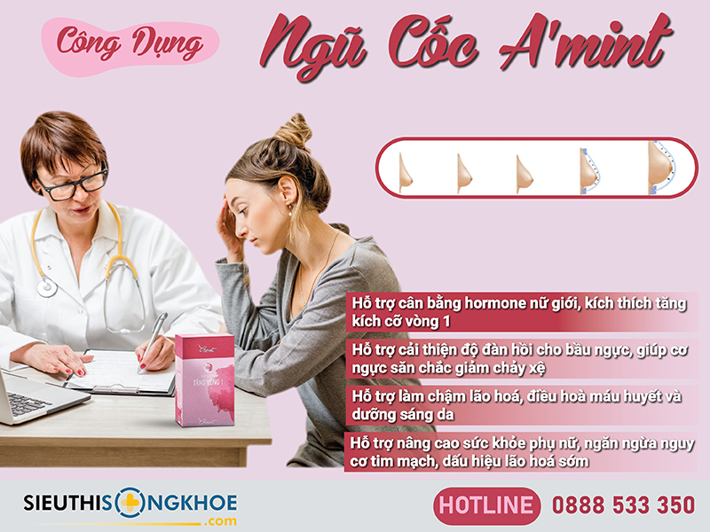 cong dụng của bột ngũ cốc tăng vòng 1 a'mint