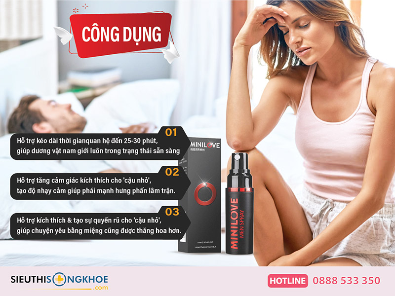 công dụng của chai xịt minilove