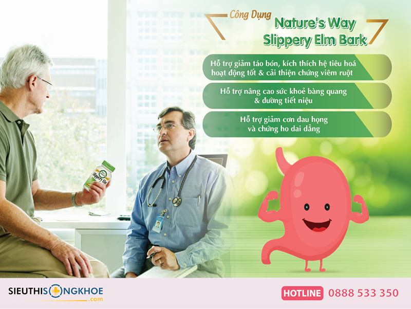 công dụng của nature's way slippery elm bark
