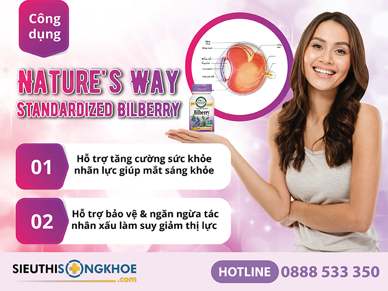công dụng của nature's way standardized bilberry