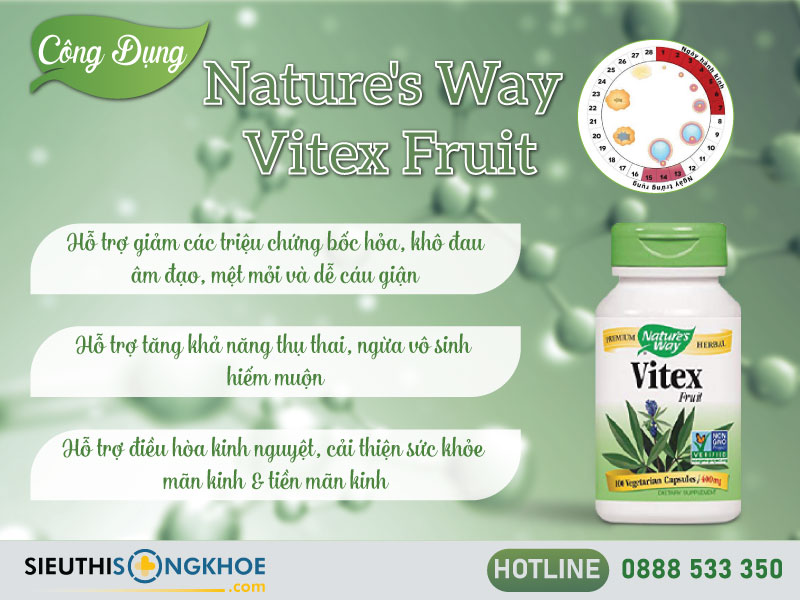 công dụng của nature's way vitex fruit