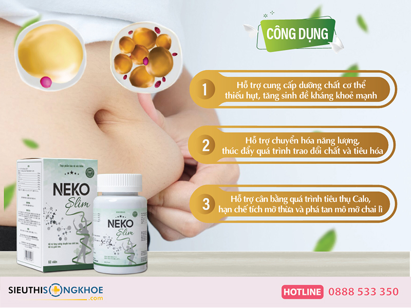 công dụng của neko slim