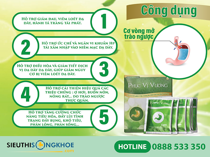 công dụng của phục vị vương