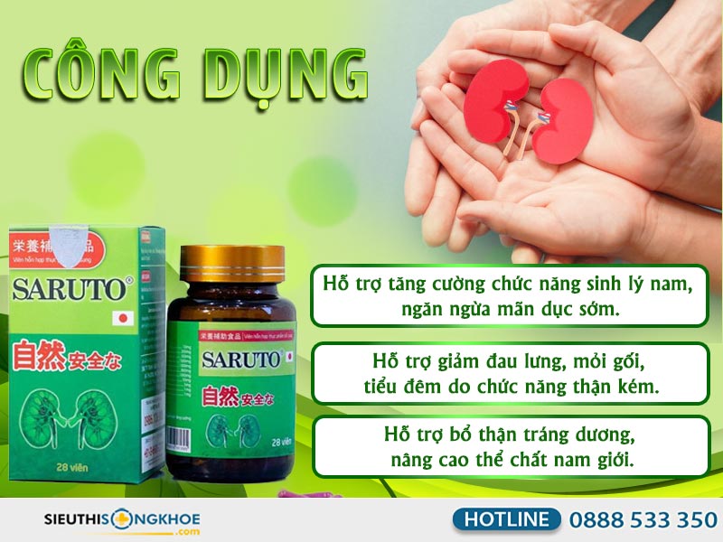 công dụng của saruto