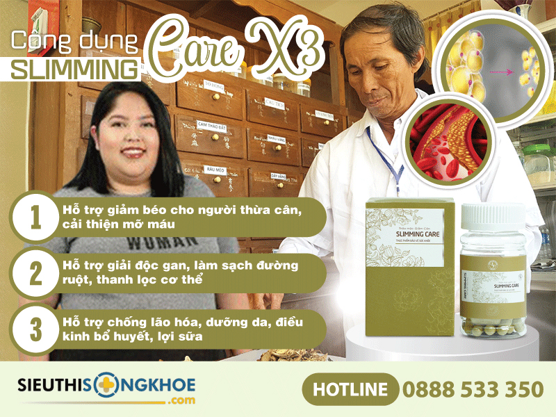 công dụng của slimming care x3