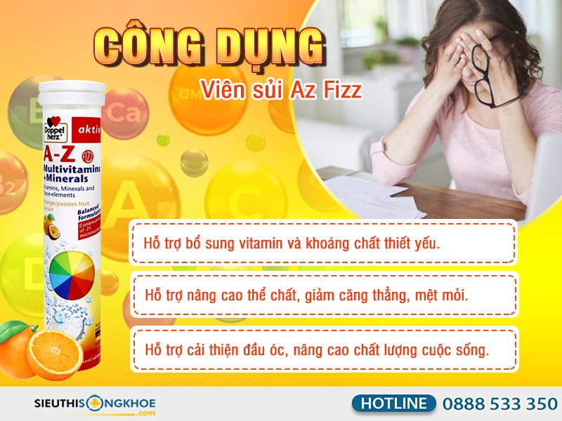 công dụng của viên sủi az fizz