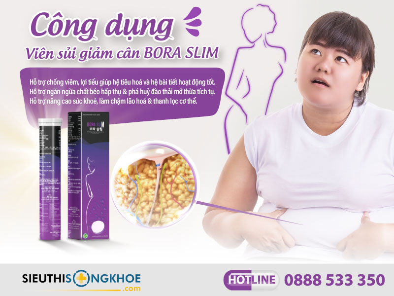 công dụng của viên sủi bora slim