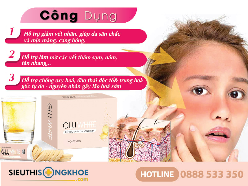 công dụng của viên sủi gluwhite