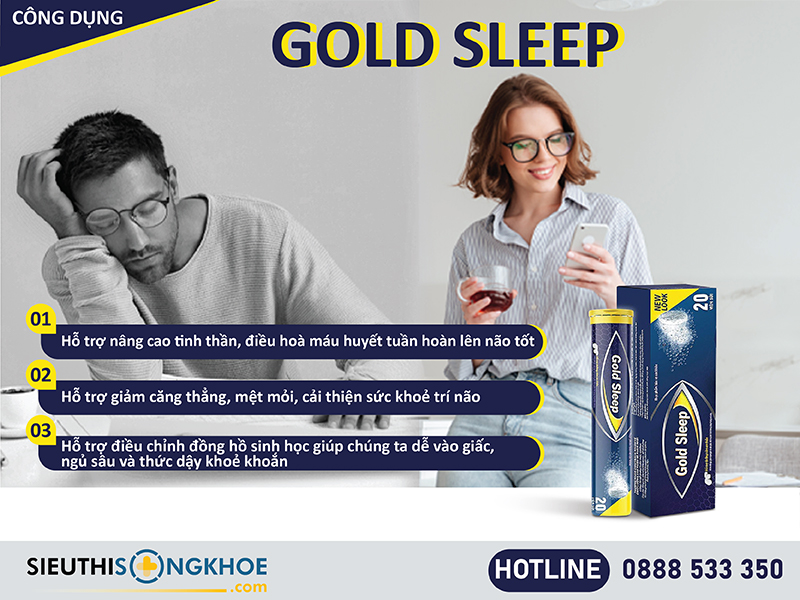 công dụng của viên sủi gold sleep