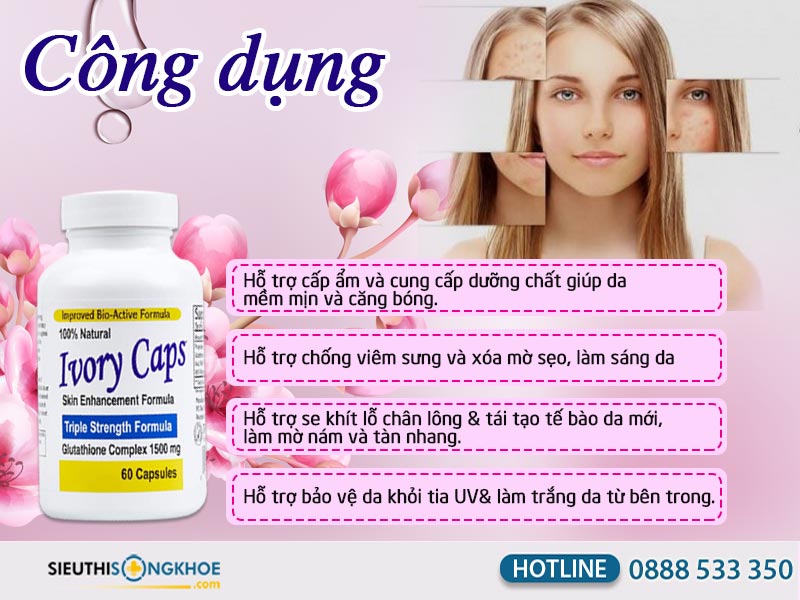 công dụng của viên uống ivory caps