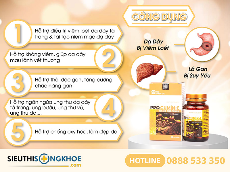 công dụng của viên uống procumin-e