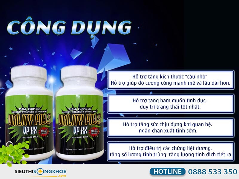 công dụng của viên uống vprx