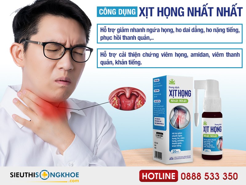 công dụng của xịt họng nhất nhất
