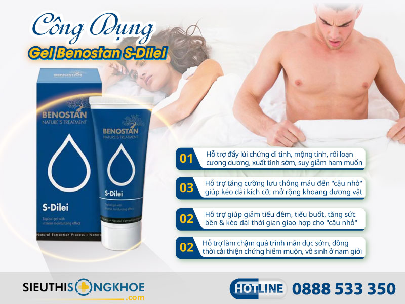 công dụng gel benostan s-dilei