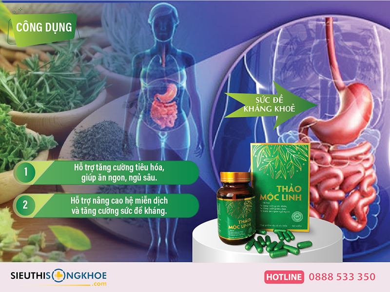 công dụng của viên uống thảo mộc linh