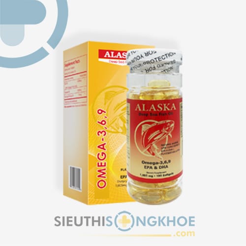 Alaska Deep Sea Fish Oil Omega 3 6 9 Hỗ Trợ Cải Thiện Não Bộ, Thị Lực & Tim Mạch Hộp 100 Viên