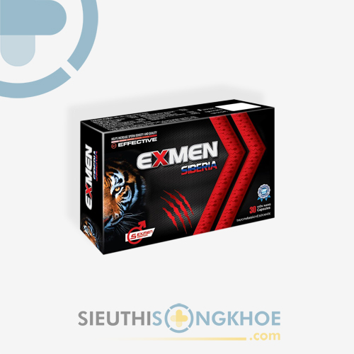 Exmen Siberia Hỗ Trợ Nâng Cao Chức Năng Sinh Lý Nam Giới Hộp 30 Viên