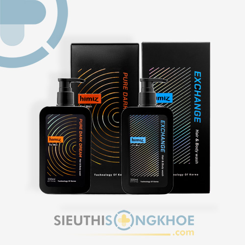 Himiz Pure Dark Dream & Himiz Exchange - Sản Phẩm Hỗ Trợ Tắm Gội Toàn Thân Cho Nam Giới