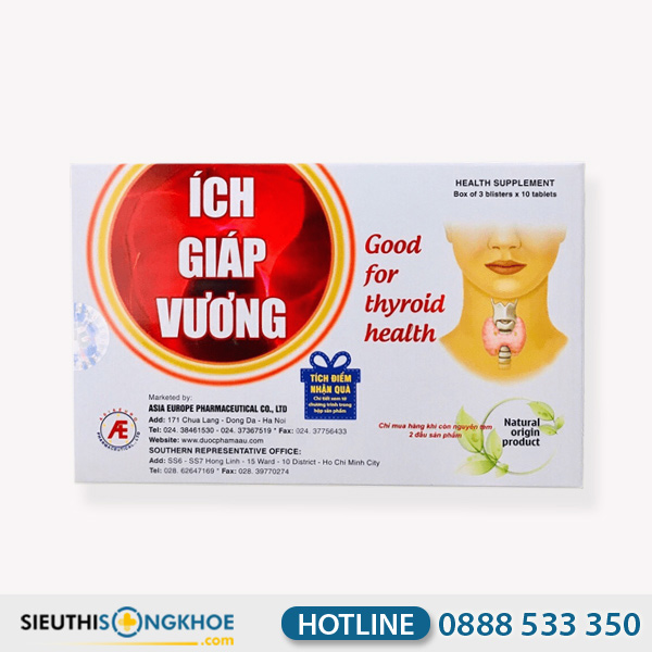Ích Giáp Vương - Viên Uống Hỗ Trợ Cải Thiện Bệnh Tuyến Giáp
